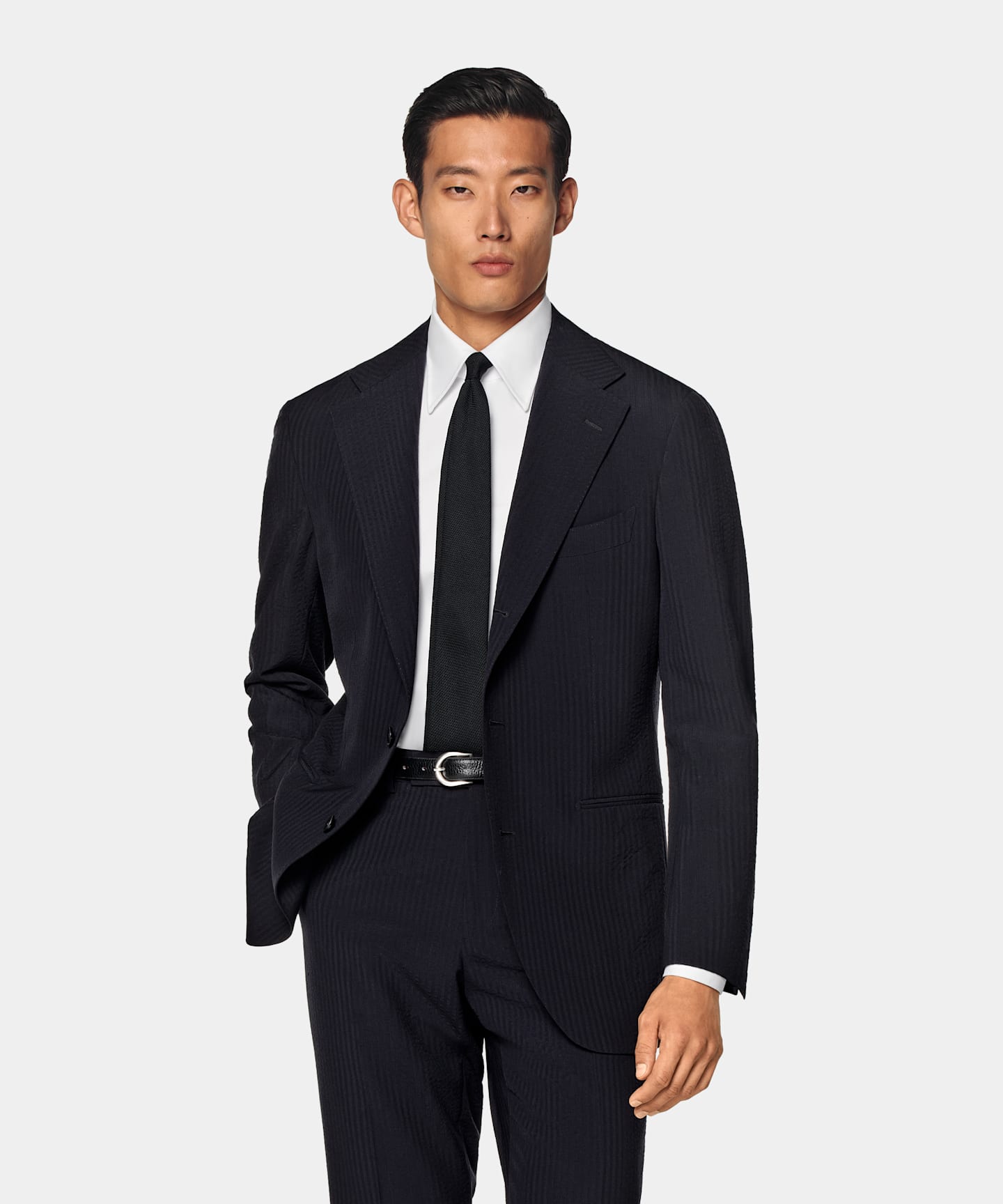 Black Tailored Fit Havana Suit