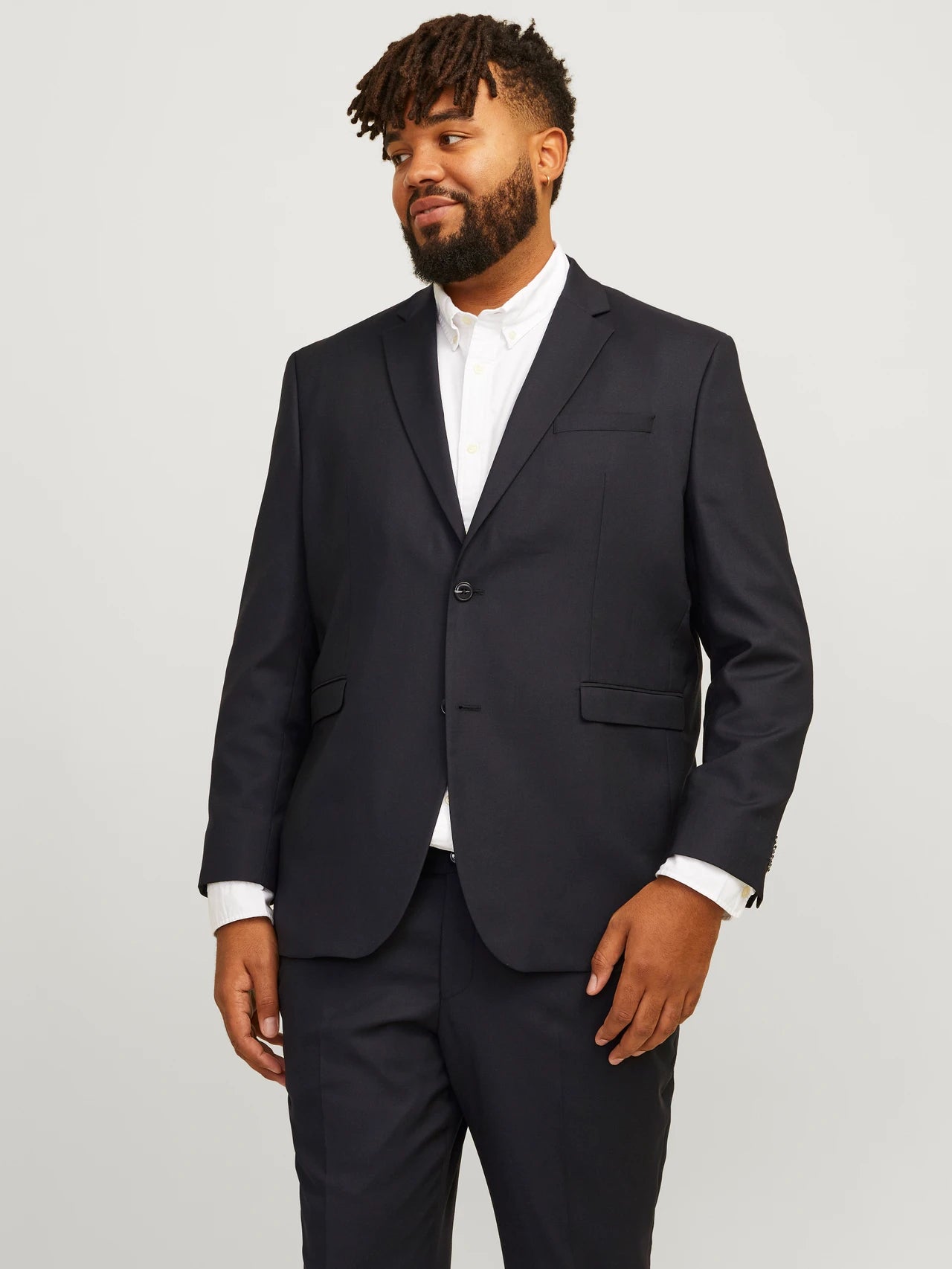 Plus Size Regular Fit Suit | Black